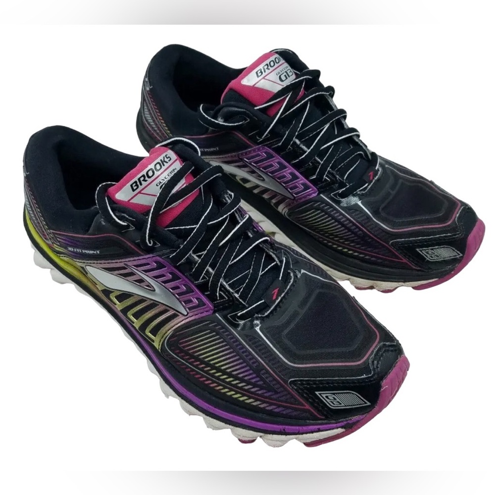 Brooks Glycerin 13 Women's Running Shoes Size 9 Black Purple